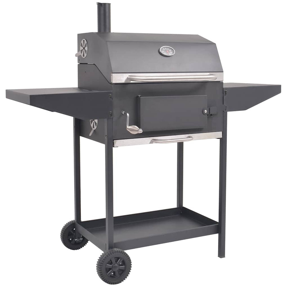 Holzkohlegrill Smoker mit Ablage