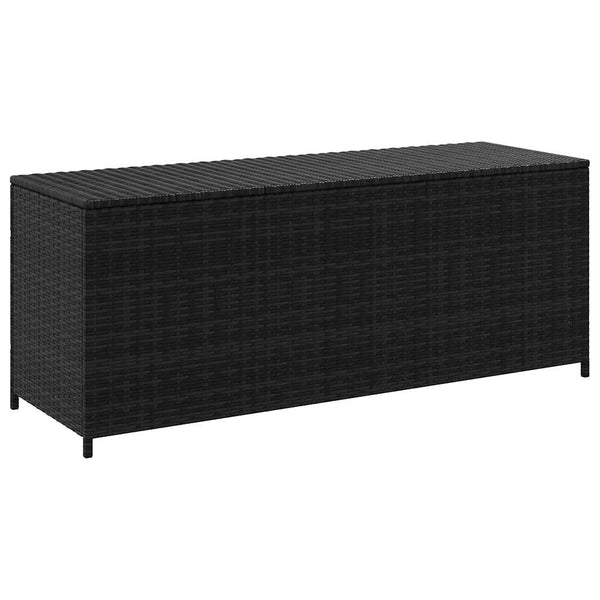 Garten Auflagenbox Schwarz Poly Rattan 150cm