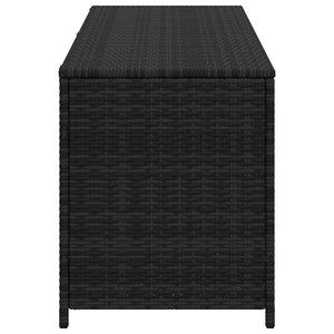 Garten Auflagenbox Schwarz Poly Rattan 150cm