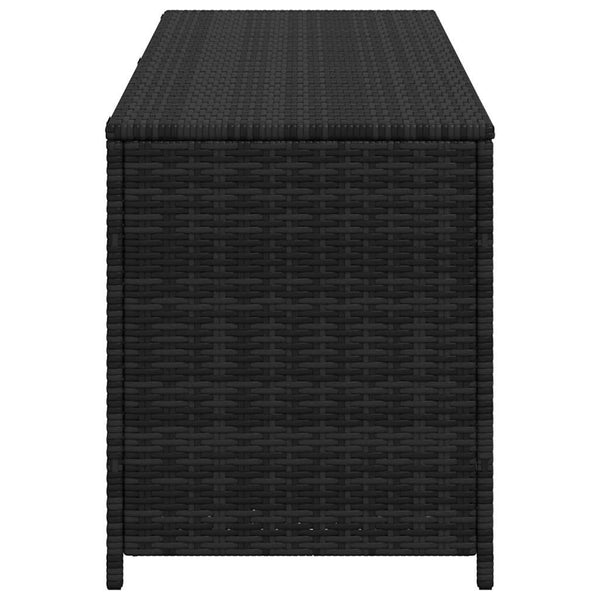 Garten Auflagenbox Schwarz Poly Rattan 150cm