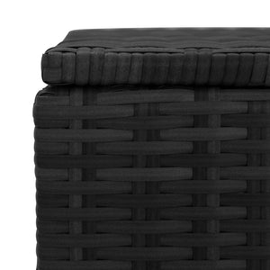 Garten Auflagenbox Schwarz Poly Rattan 150cm