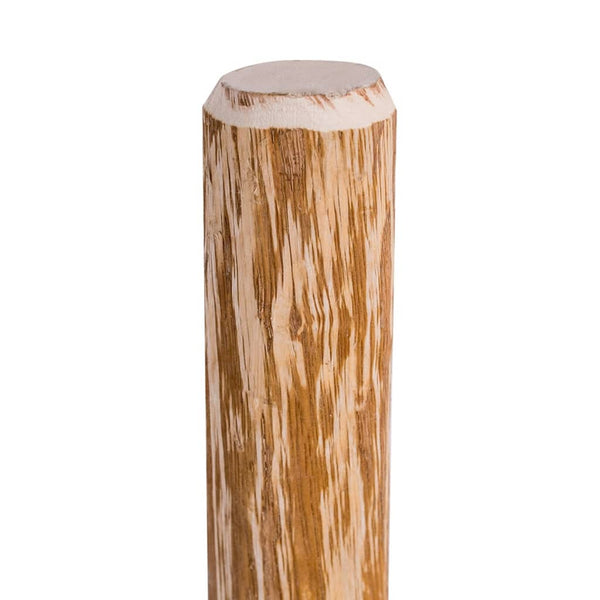 Haselholz Zaunpfosten mit Spitze 90cm, 4er Set