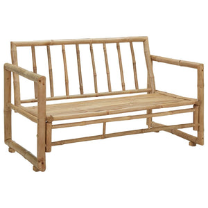 2-Sitzer Bambus Gartensofa mit Polstern