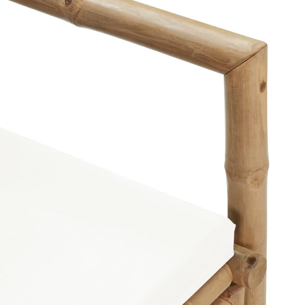 2-Sitzer Bambus Gartensofa mit Polstern