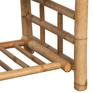 4-tlg. Garten-Lounge-Set mit Auflagen Bambus