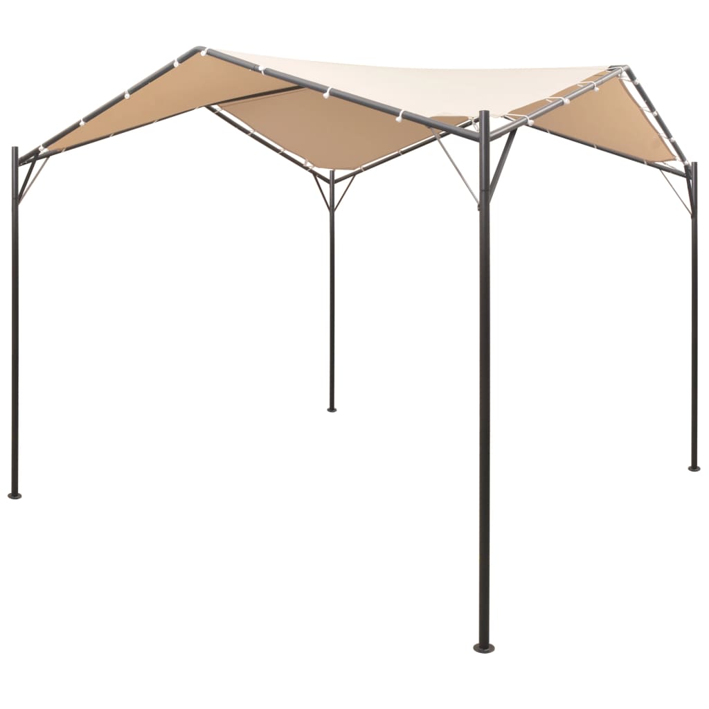 4x4 m Partyzelt Pavillon Beige