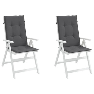 Gartenstuhlauflagen Hochlehner 2er Set Anthrazit