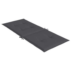 Gartenstuhlauflagen Hochlehner 2er Set Anthrazit