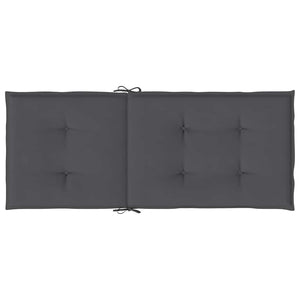 Gartenstuhlauflagen Hochlehner 2er Set Anthrazit