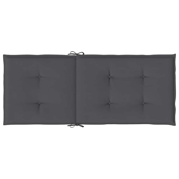 Gartenstuhlauflagen Hochlehner 2er Set Anthrazit