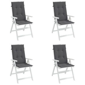 Gartenstuhlauflagen Hochlehner Anthrazit 4er Set