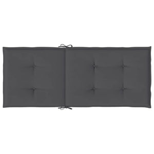 Gartenstuhlauflagen Hochlehner Anthrazit 4er Set