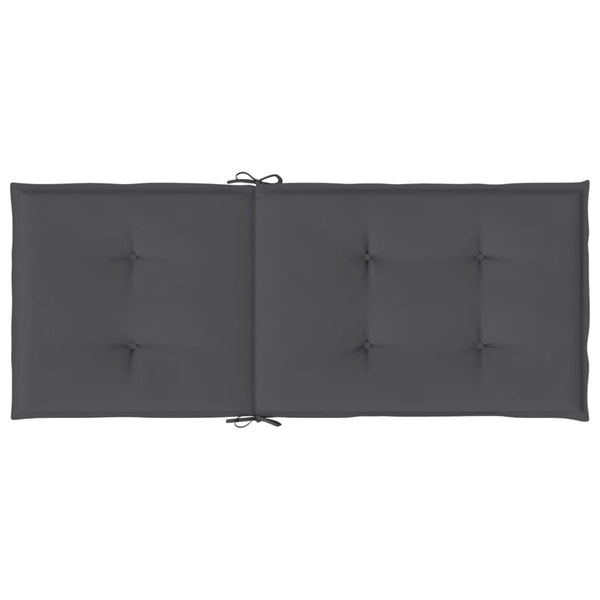 Gartenstuhlauflagen Hochlehner Anthrazit 4er Set