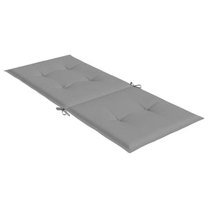 Gartenstuhlauflagen Hochlehner Grau 4er Set