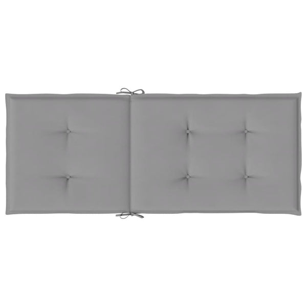 Gartenstuhlauflagen Hochlehner Grau 4er Set
