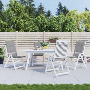 Gartenstuhlauflagen Hochlehner Grau 4er Set