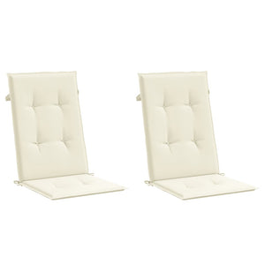Gartenstuhlauflagen Hochlehner Creme 2er-Set