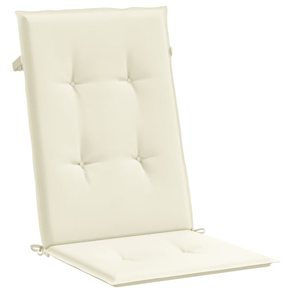Gartenstuhlauflagen Hochlehner Creme 2er-Set