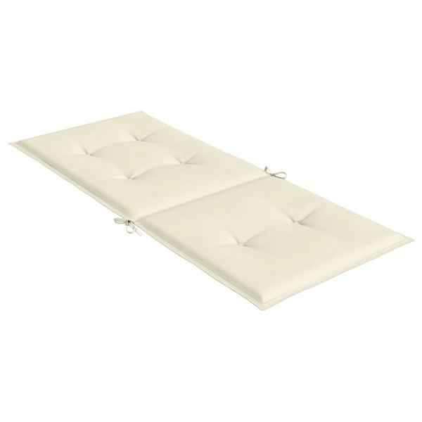 Gartenstuhlauflagen Hochlehner Creme 2er-Set