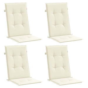 Gartenstuhlauflagen Hochlehner Creme 4er Set