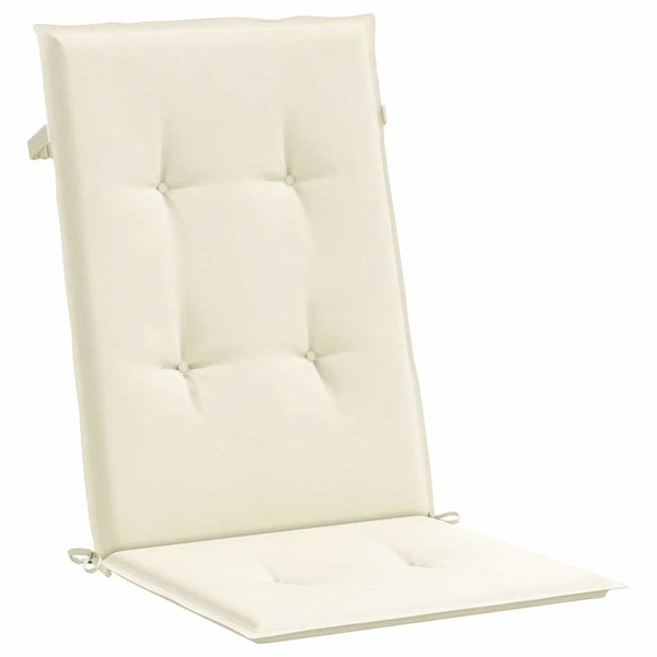 Gartenstuhlauflagen Hochlehner Creme 4er Set