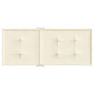 Gartenstuhlauflagen Hochlehner Creme 4er Set