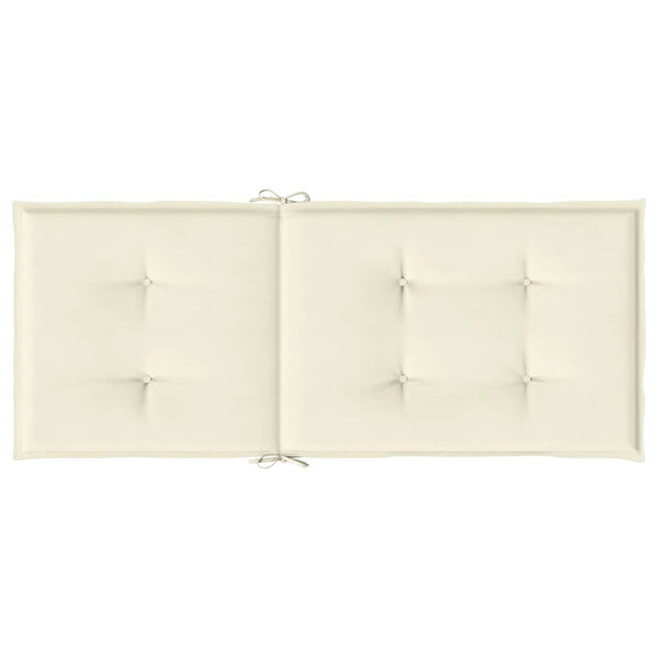 Gartenstuhlauflagen Hochlehner Creme 4er Set