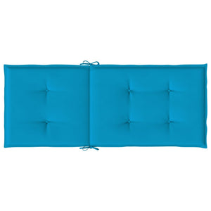 Gartenstuhlauflagen Hochlehner Blau 2er-Set
