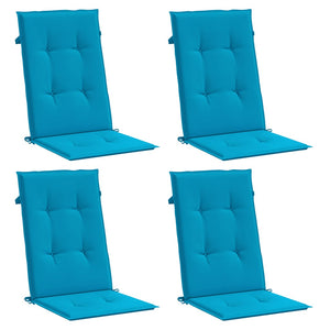 Gartenstuhlauflagen Hochlehner Blau 4er Set
