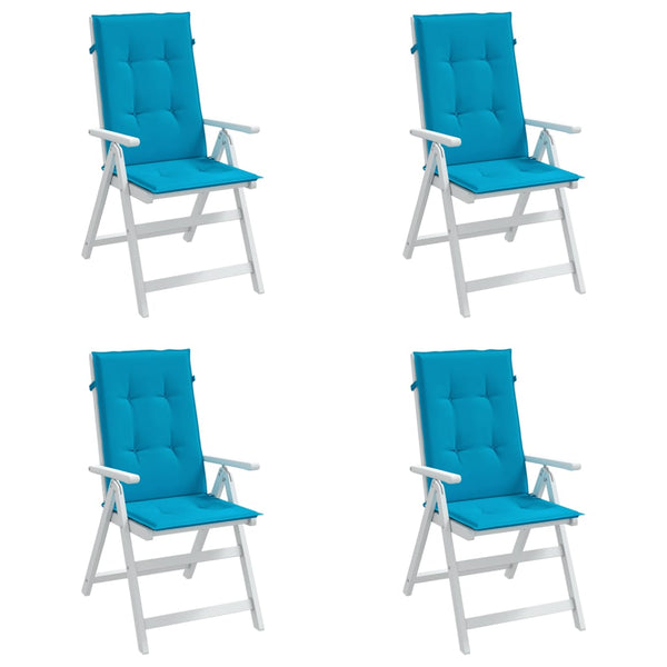 Gartenstuhlauflagen Hochlehner Blau 4er Set