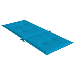 Gartenstuhlauflagen Hochlehner Blau 4er Set