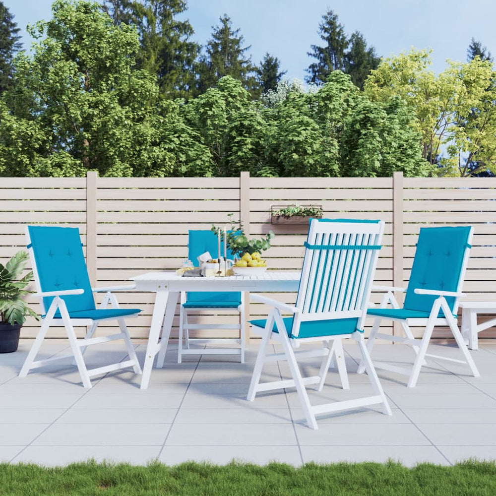 Gartenstuhlauflagen Hochlehner Blau 4er Set