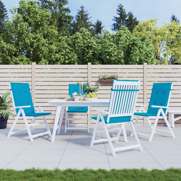 Gartenstuhlauflagen Hochlehner Blau 4er Set