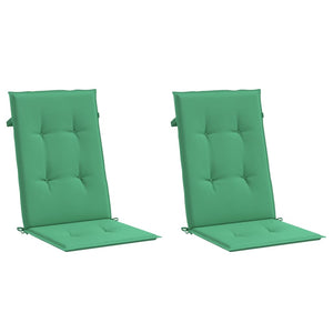 Gartenstuhlauflagen Hochlehner Grün 2er Set