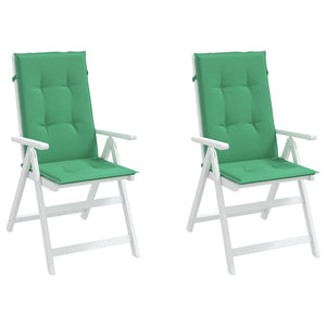 Gartenstuhlauflagen Hochlehner Grün 2er Set