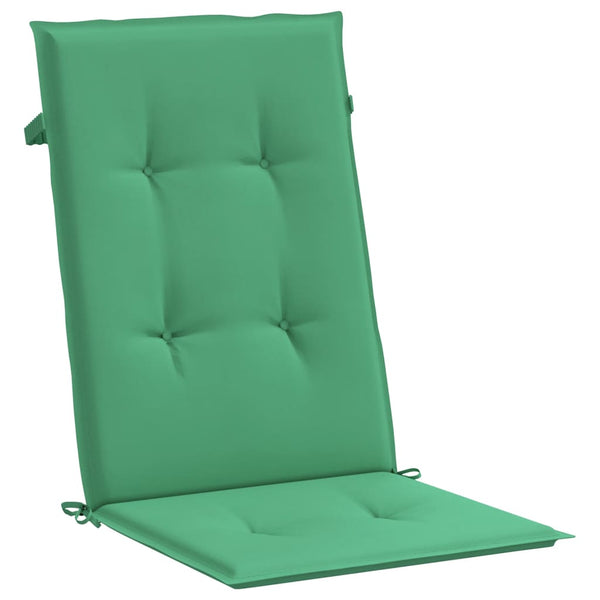 Gartenstuhlauflagen Hochlehner Grün 2er Set