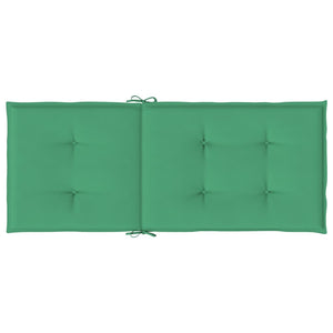 Gartenstuhlauflagen Hochlehner Grün 2er Set