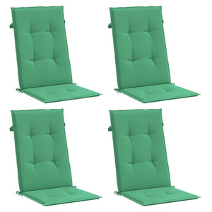Gartenstuhlauflagen Hochlehner Grün 4er Set