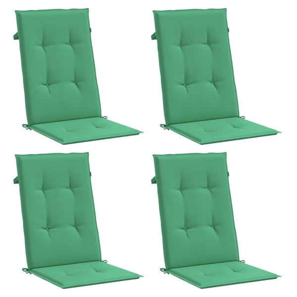 Gartenstuhlauflagen Hochlehner Grün 4er Set