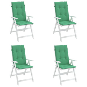 Gartenstuhlauflagen Hochlehner Grün 4er Set