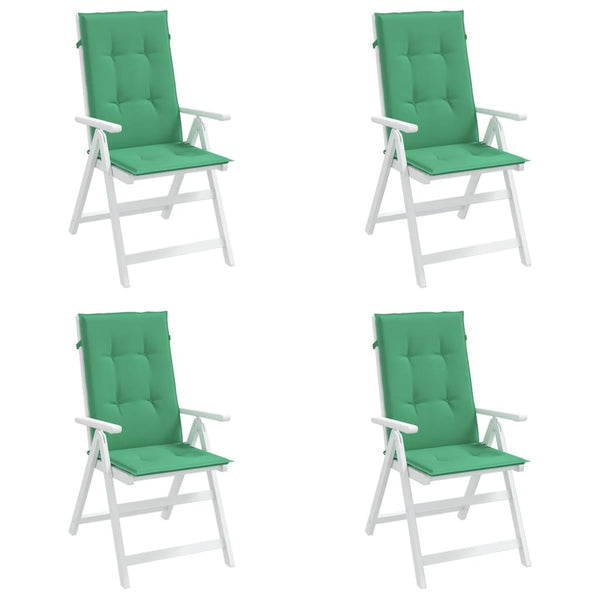 Gartenstuhlauflagen Hochlehner Grün 4er Set