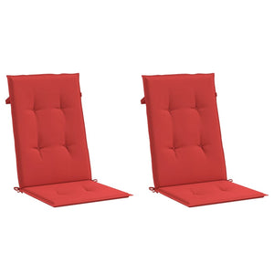 Gartenstuhlauflagen Hochlehner Rot 2er Set