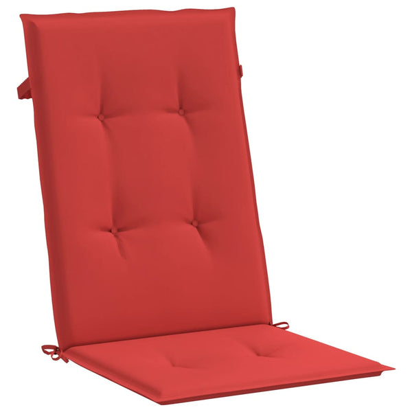 Gartenstuhlauflagen Hochlehner Rot 4er Set
