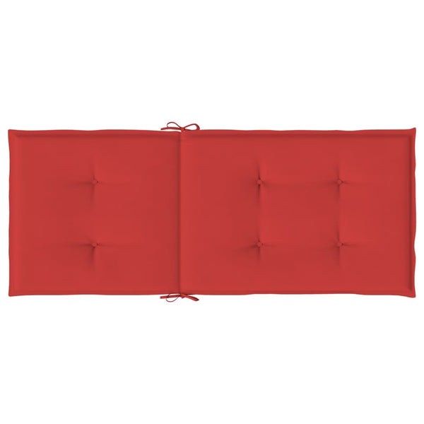 Gartenstuhlauflagen Hochlehner Rot 4er Set