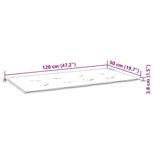 Anthrazit Gartenbank Auflage 120x50 cm