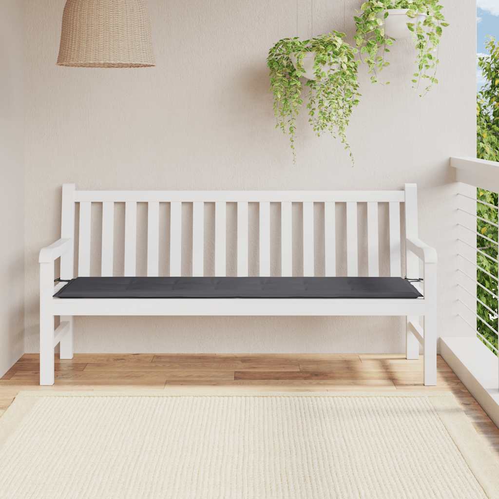 Gartenbank Auflage Anthrazit 180 cm