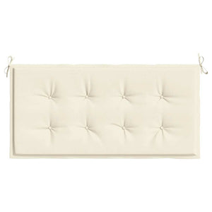 Gartenbank Auflage Creme 100x50 cm