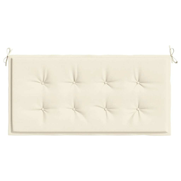 Gartenbank Auflage Creme 100x50 cm