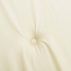 Gartenbank Auflage Creme 100x50 cm