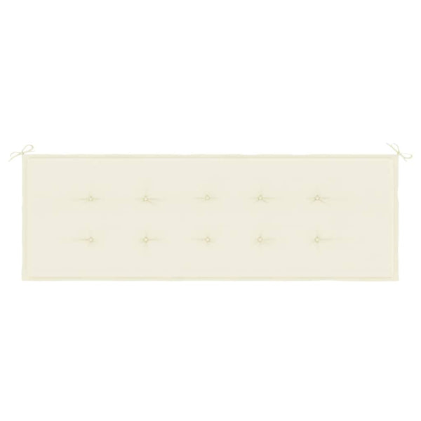 Gartenbank Auflage Creme 150 cm
